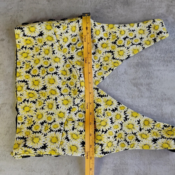 Maeve Anthropologie Cropped Daisy Print Tank Top Babydoll Side Buttons Size XS - Picture 9 of 10
